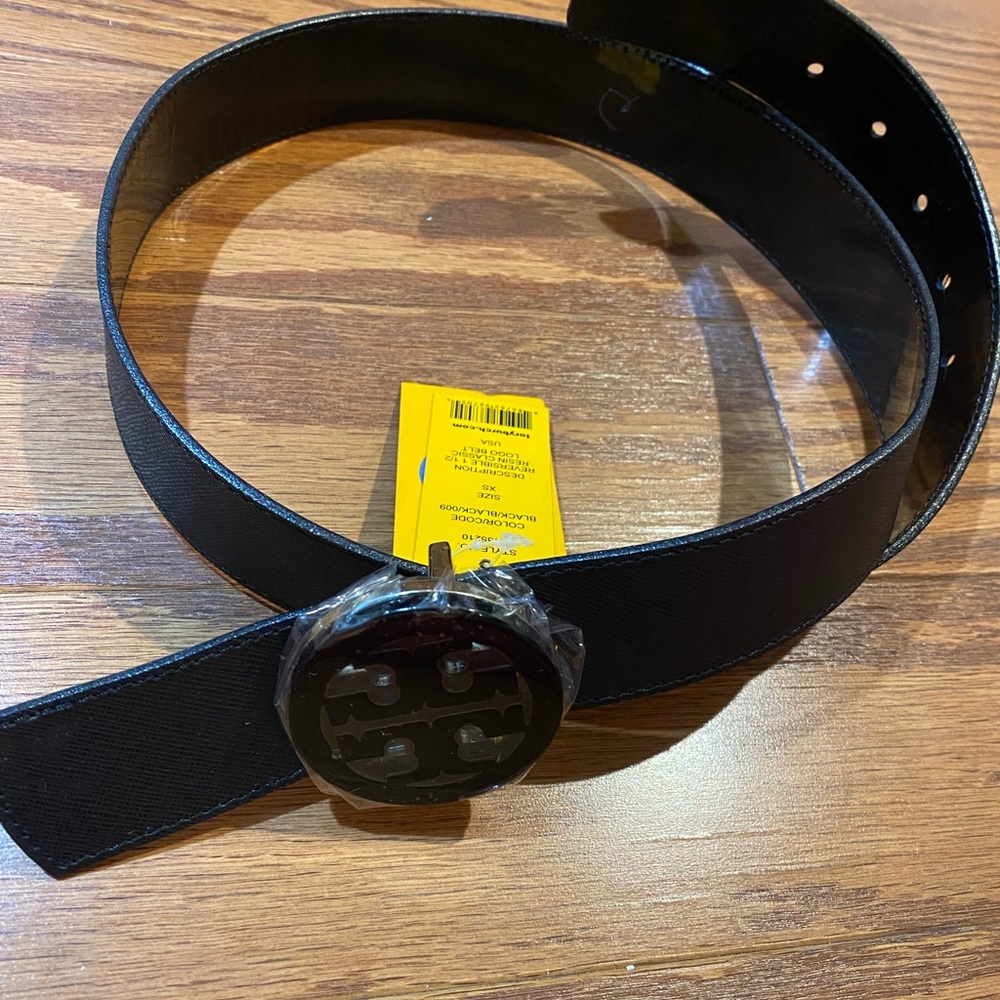 Black reversible Tory Burch belt, xs